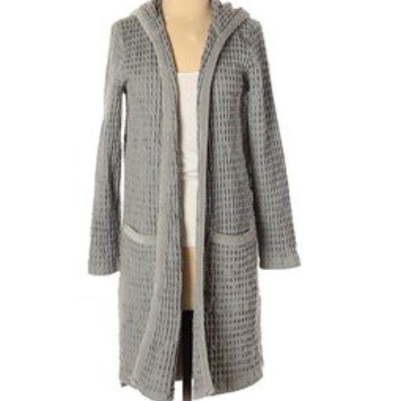 Mod-o-Doc waffle hooded Tunic Sweatercoat XS - Picture 3 of 3